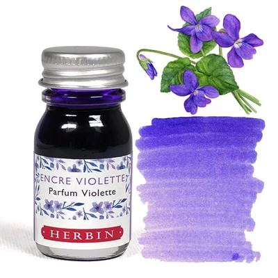 Atrament s vôňou, J. Herbin, 10 ml - fialový atrament, vôňa fialky