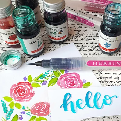 Atrament s vôňou, J. Herbin, 10 ml - v rôznych farbách