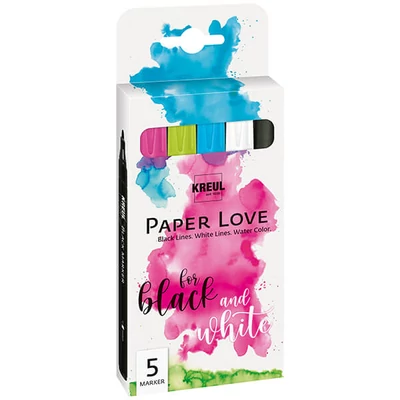 Sada popisovačov Paper Love, Kreul, 5 ks
