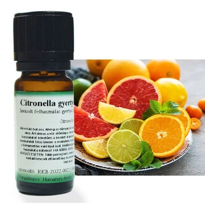 Esenciálny olej na výrobu sviečok, 10 ml - vôňa citronely