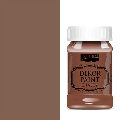 Kriedová farba Pentart Dekor Paint Chalky, 100 ml- hnedá