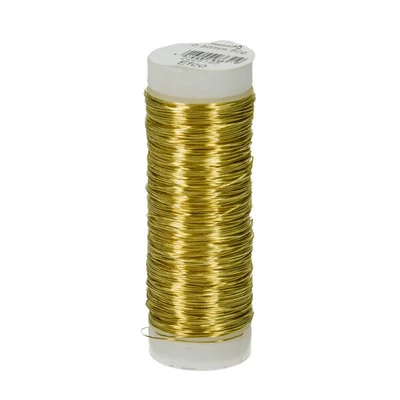 Šperkársky drôt, 0,3 mm, 80 m - mosadz