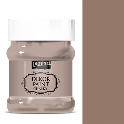 Kriedová farba Pentart Dekor Paint Chalky, 230 ml - vintage hnedá