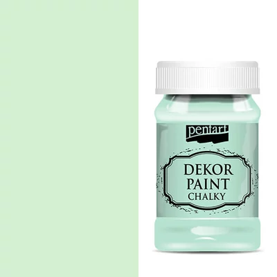 Kriedová farba Pentart Dekor Paint Chalky, 100 ml- mätovo zelená