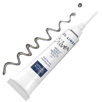 Kontúrovacia farba 3D Liner, nevypaľovacia, 20 ml - strieborná