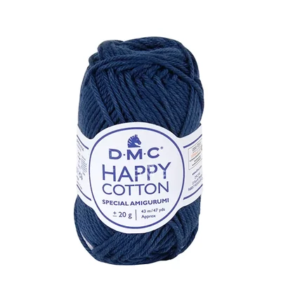 Bavlnená priadza na amigurumi DMC Happy Cotton, 20 g - 758, indigovo modrá