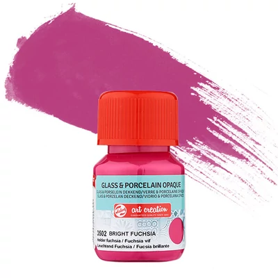 Farba na sklo a porcelán Art Creation, krycia, 30 ml - 3502 bright fuchsia