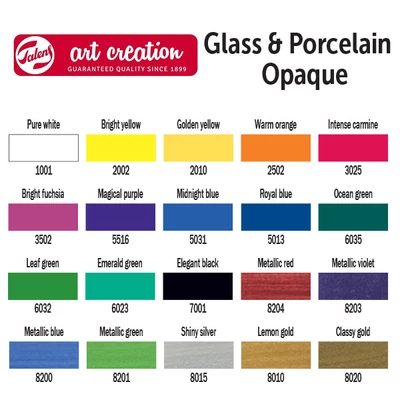 Farba na sklo a porcelán Art Creation, krycia, 30 ml - v rôznych farbách