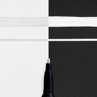 Lakový popisovač Sakura Pen-Touch, fine (1 mm) - silver
