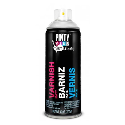 Lak v spreji, 400 ml, Pinty Plus Art remeselný- matný lak, s rozpúšťadlom