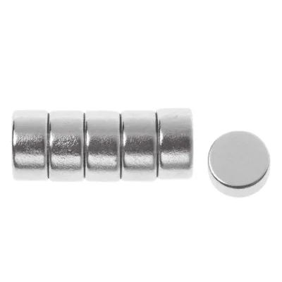 Super silný okrúhly magnet - 8 mm, 6 ks