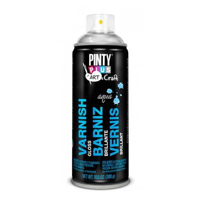 Lak v spreji, 400 ml, Pinty Plus Art remeselný- - lesklý lak, na vodnej báze