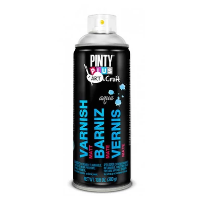 Lak v spreji, 400 ml, Pinty Plus Art remeselný- matný lak, na vodnej báze
