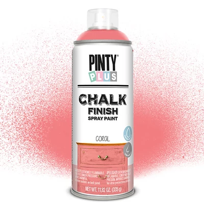 Kriedová farba v spreji Chalk Paint, Pinty Plus - koralová