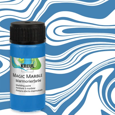 Mramorovacia farba, Kreul, 20 ml - modrá