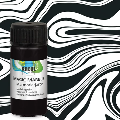 Mramorovacia farba, Kreul, 20 ml - čierna