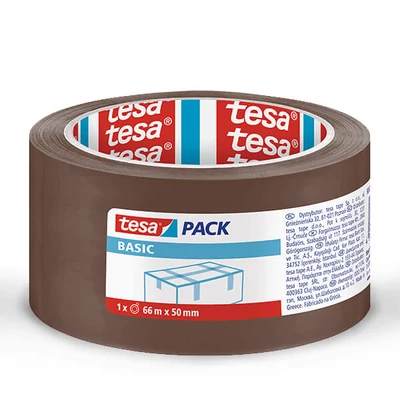 Baliaca páska  ICO, Tesa Basic 58571, hnedá, 50 mm x 66 m