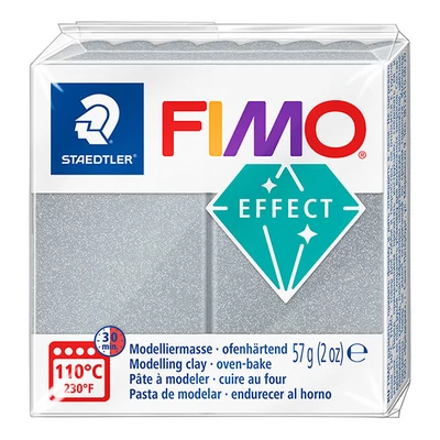Modelovacia hmota do rúry FIMO Effect, 57 g - metalicky strieborná (8010-81)