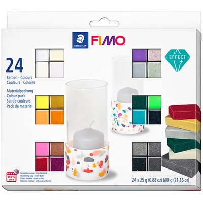 Sada modelovacej hmoty do rúry FIMO Effect Colour Pack, 24x25 g