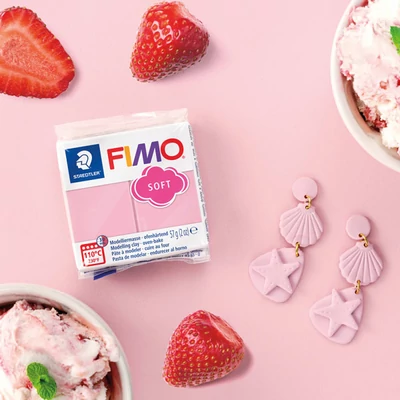 Modelovacia hmota do rúry FIMO Soft, 57 g - jahodový krém (8020-T21) 2024