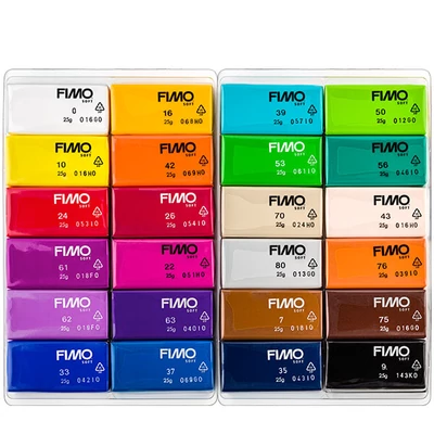 Sada modelovacej hmoty do rúry FIMO Soft Colour Pack, 24x25 g - Basic Colours