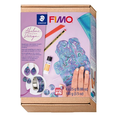 Sada modelovacej hmoty do rúry Fimo Effect, 4x25 g - abalone dizajn, Abalone Design
