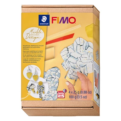Sada modelovacej hmoty do rúry Fimo Effect, 4x25 g - mramorový dizajn, Marble Design