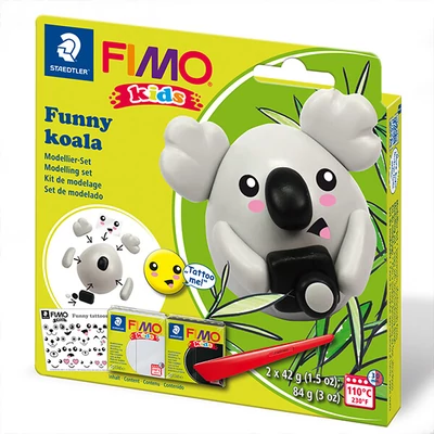 Sada modelovacej hmoty FIMO Kids, 2x42 g, 2x42 g - Funny koala, zábavná koala