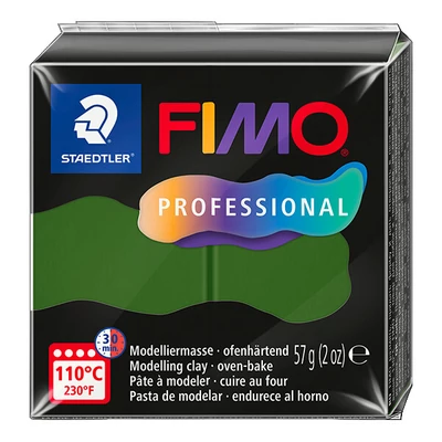 Modelovacia hmota do rúry FIMO Professional, 57 g - listovo zelená, leaf green (8040-57)