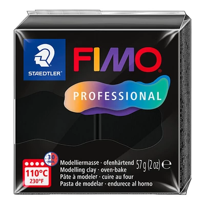 Modelovacia hmota do rúry FIMO Professional, 57 g - čierna, black (8040-9)