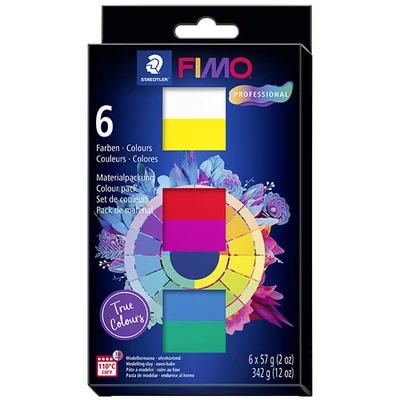 Sada modelovacích hôt do rúry FIMO Professional Colour Pack, 6x57 g - True Colours