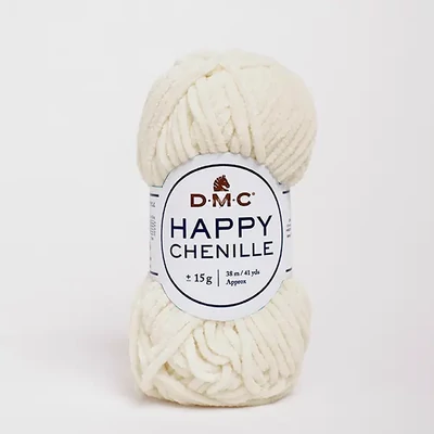 Amigurumi ženilková priadza DMC Happy Chenille, 15 g – 21, špinavo biela