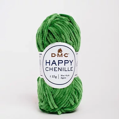 Amigurumi ženilková priadza DMC Happy Chenille, 15 g – 27, zelená