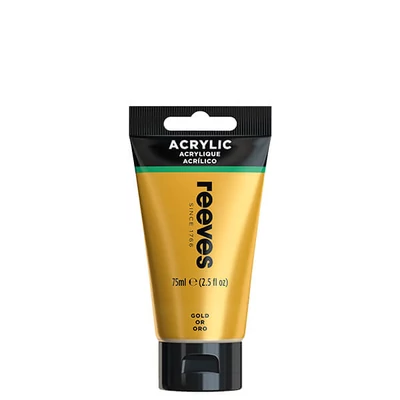 Akrylová farba Reeves, 75 ml - gold