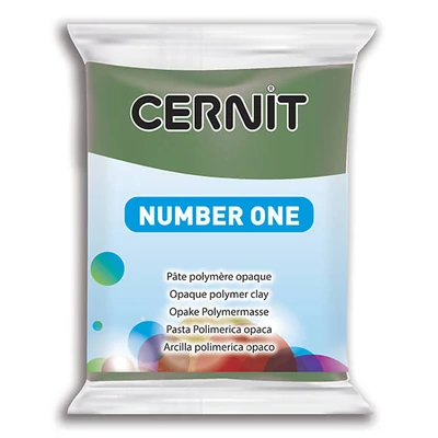 Modelovacia hmota do rúry Cernit N1. 56 g - olivovo zelená (645)