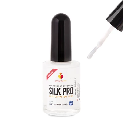 Lepidlo na tetovanie na trblietavé prášky, Silk Pro, 16 ml