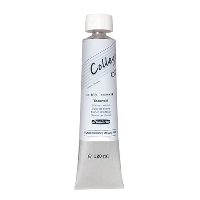 Olejová farba Schmincke College, 120 ml - 100, titanium white