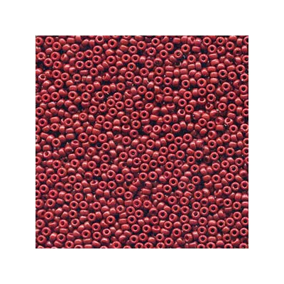 Miyuki japonské sklenené koráliky 11/0 - Duracoat Opaque Dyed Brick