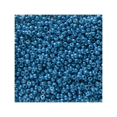 Miyuki japonské sklenené koráliky 11/0 - Duracoat Galvanized Dark Capri Blue