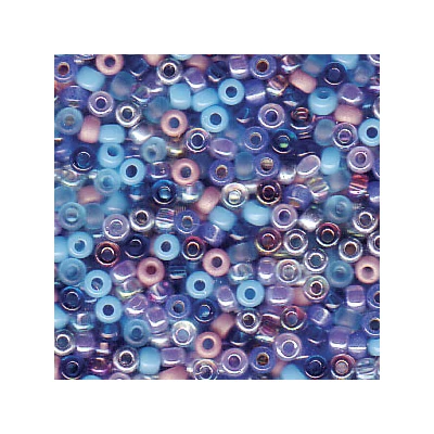 Miyuki japonské sklenené koráliky 11/0 - Mix Caribbean Blue
