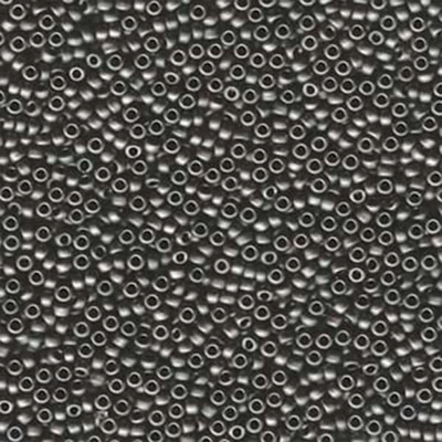 Miyuki japonské sklenené koráliky 11/0 - Matte Dark Gray