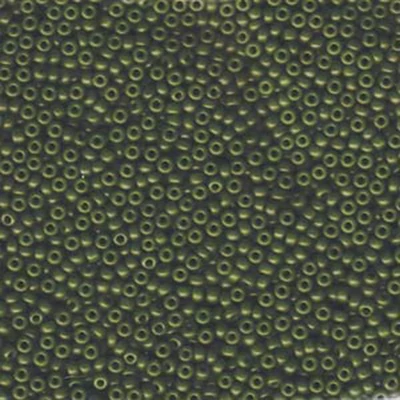 Miyuki japonské sklenené koráliky 11/0 - Special Dyed Olive Green