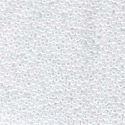 Miyuki japonské sklenené koráliky 11/0 - White Ceylon