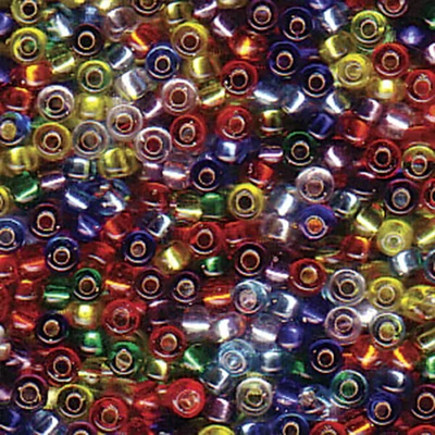 Miyuki japonské sklenené koráliky 11/0 - Mix Silver Lined Rainbow