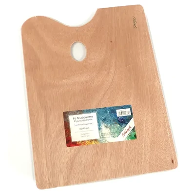 ArtExport drevená maliarska paleta - 30x40 cm, hranatá