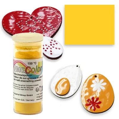 Hobby smalt v prášku AbigColor, 10 ml - žltá