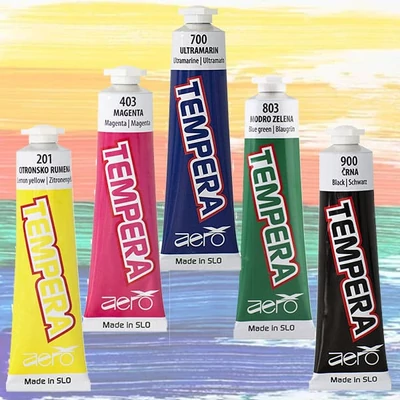 Tempera Aero, 42 ml - rôzne farby