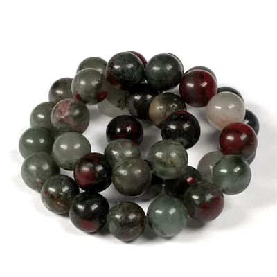 Minerálne koráliky - Achát, červená, 10 mm, 1 prameň