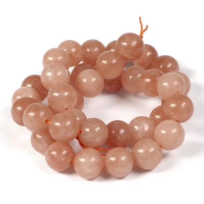 Minerálne koráliky - Slnečný kameň, 10 mm, 1 prameň