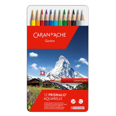 Sada akvarelových ceruziek Caran d&#039;Ache Prismalo - 12 ks